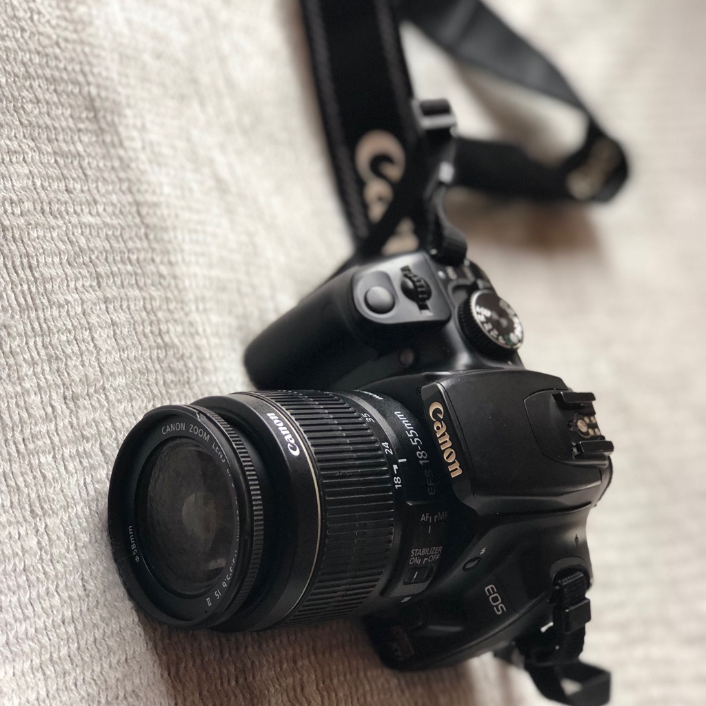 Canon Black Camera With Lens